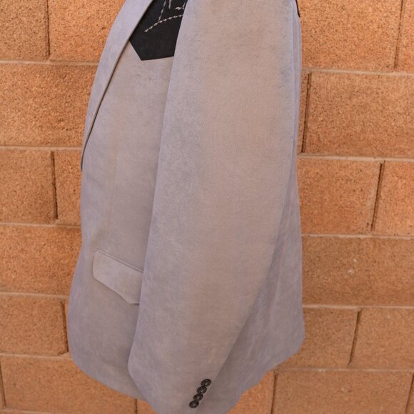 Men’s Western Suede Jacket - Vintage Rockabilly Blazer Size 46L Made In USA - Picture 6 of 16